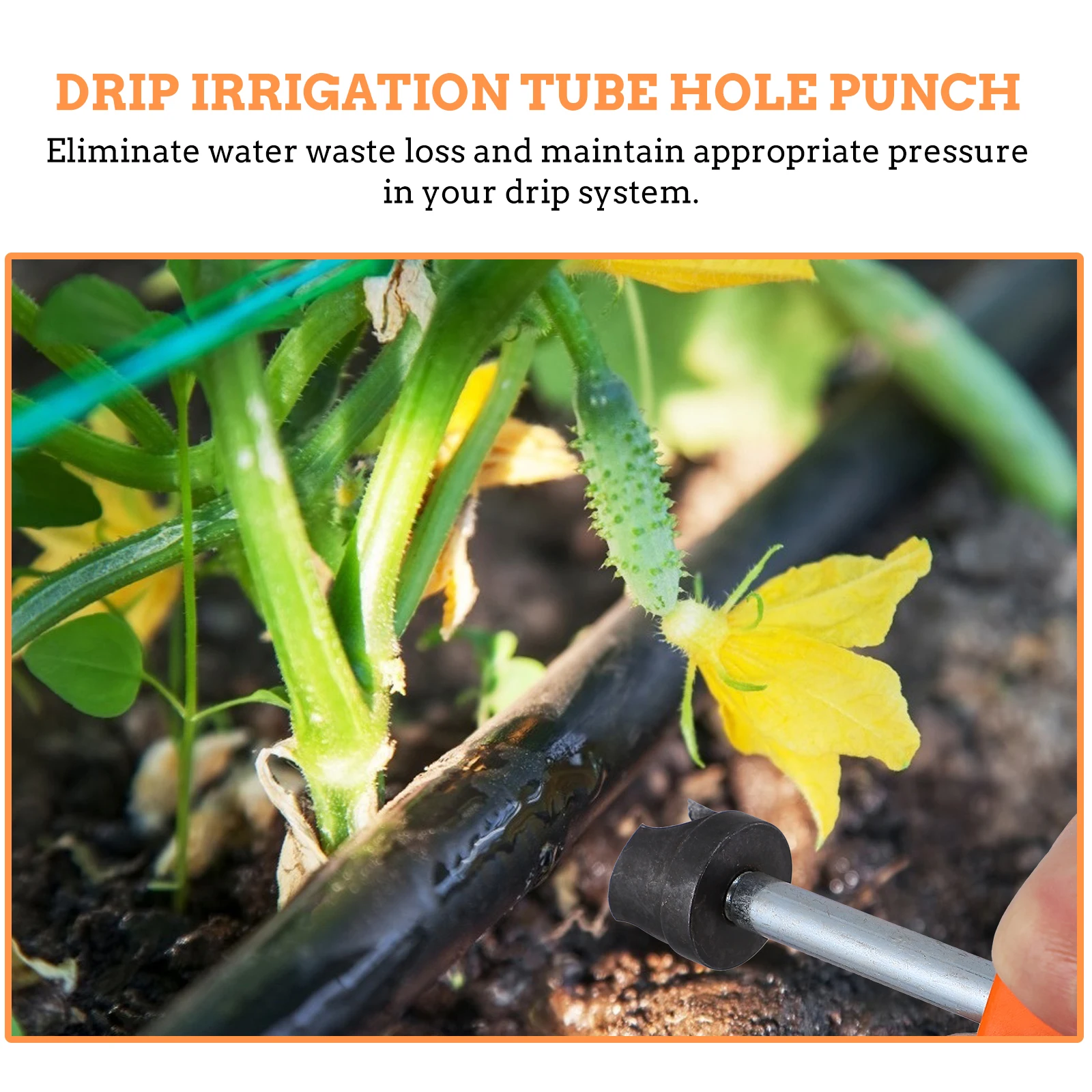 

25Mm Drip Irrigation Hole Punch Durable PE Tube Punching Tool Comfortable Grip Gardening Supply