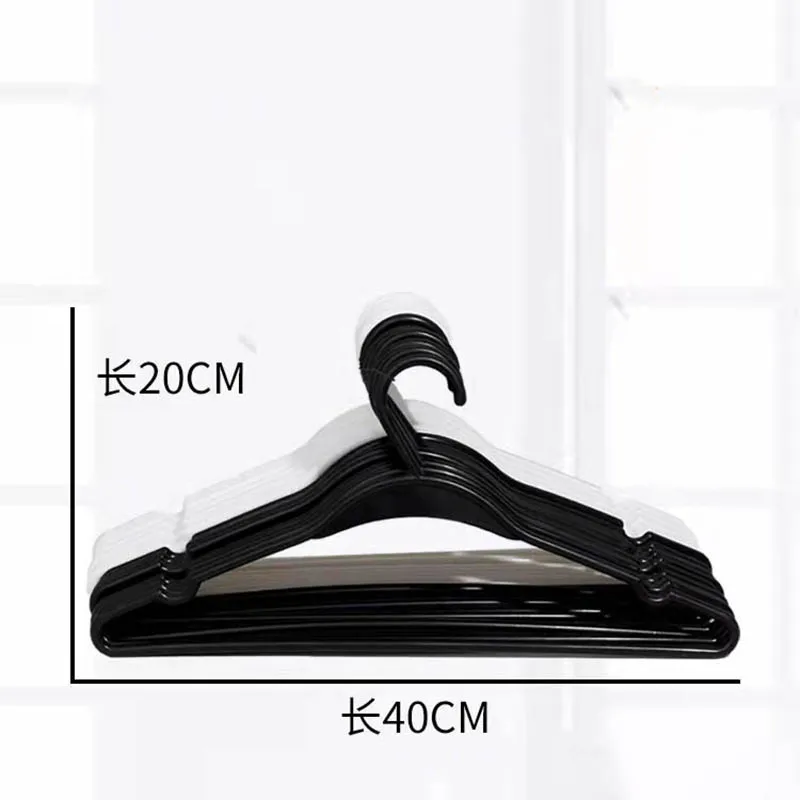 10pcs Plastic Clothes Hangers for Space Saving Storage and Organization in Bedroom Bathroom Entryway Closet Wardrobe Home Dorm