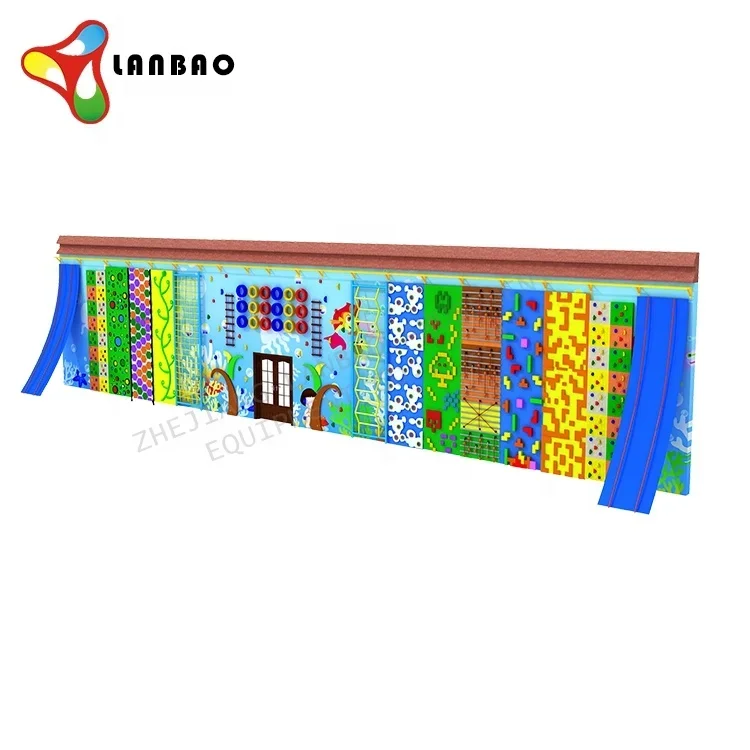 Large combination rock climbing wall indoor playground equipment