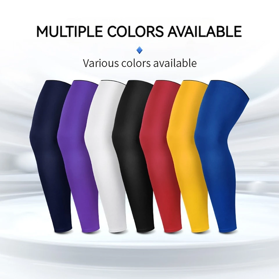 GOBYGO 1Pcs Non-Slip Compression Leg Sleeves Knee Calf Support Protective Gear For Running Basketball Football Cycling Unisex