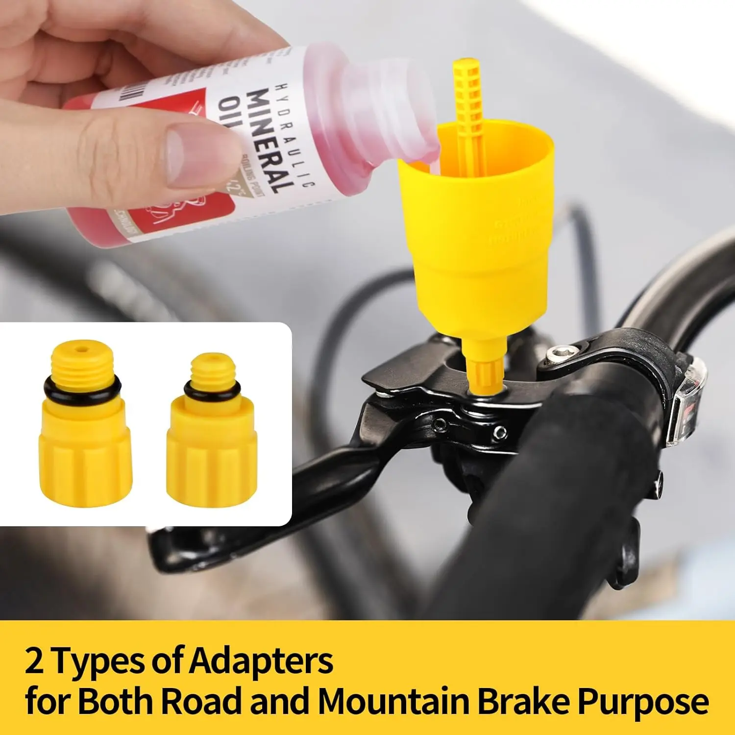 مجموعة تنزف الفرامل للفرامل الهيدروليكية شيمانو، مجموعات هيدروليكية لتغيير سائل الفرامل، زيت معدني سائل الفرامل عالي الأداء 120 مل