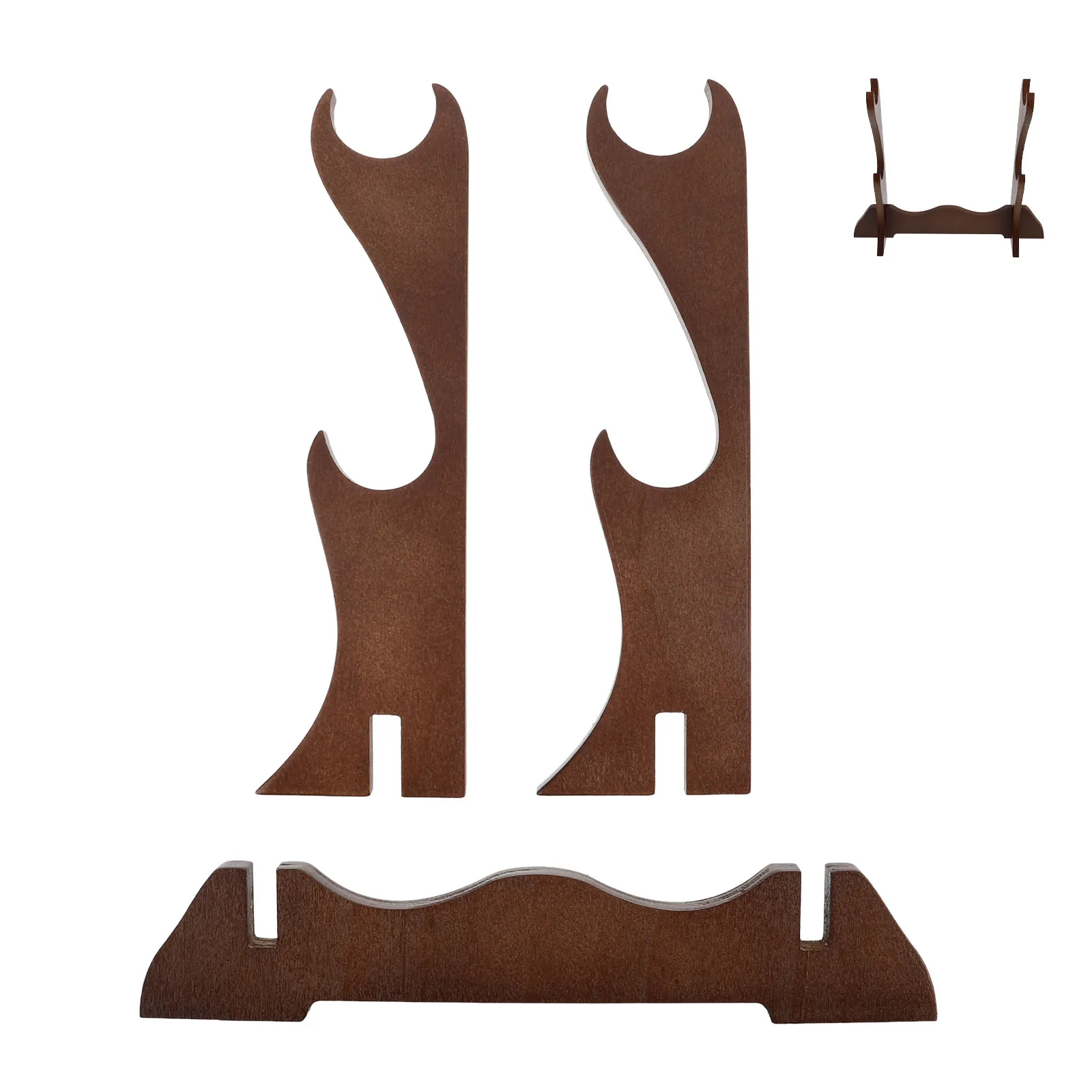 Multi-Layer Wooden Flute Display Rack Desktop Stand for Flute Piccolo Holder Woodwind Instrument Storage Organizer