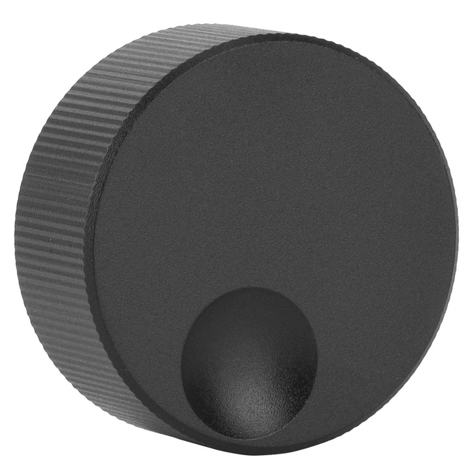 Manopola di controllo del volume in alluminio satinato nero 32x13 mm per potenziometro da 6 mm - Materiale in alluminio con manopola del potenziometro