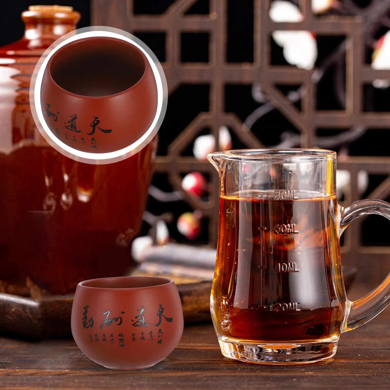 

Chinese Purple Clay Tea Cup Large Capacity Handmade Yixing Zisha Ceramic Gongfu Tea Ceremony Mug for Home Office Coffee Milk