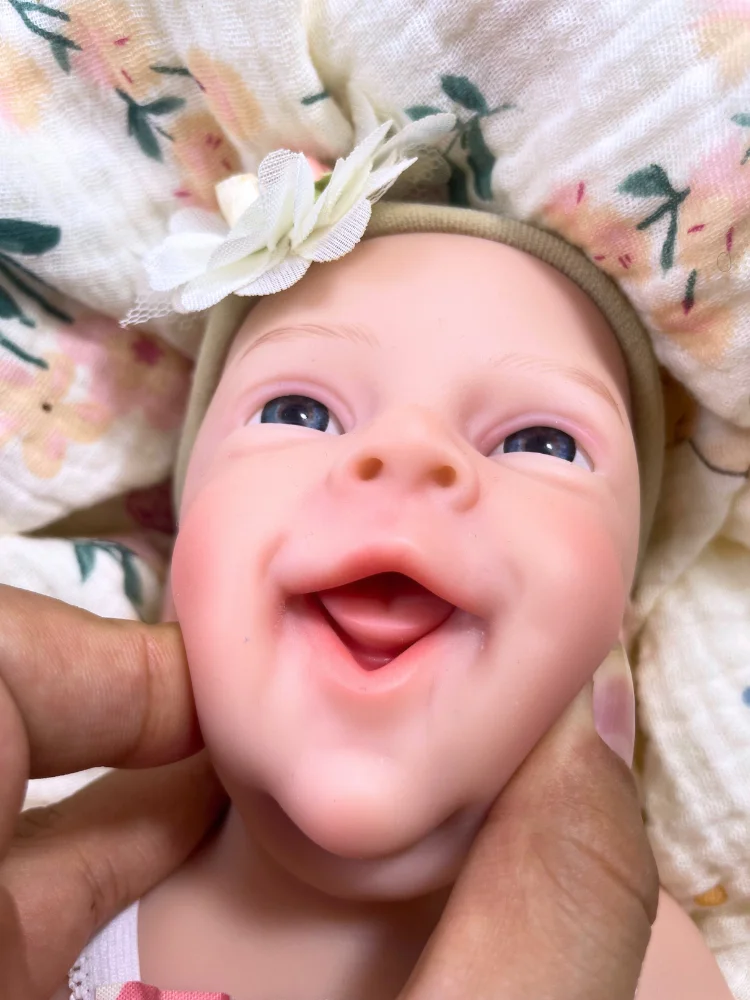 Muñeca bebé Reborn de silicona totalmente lisa de 13 pulgadas, Sebastian, cuerpo lavable, muñeca Adorable de silicona, regalo de cumpleaños y Navidad