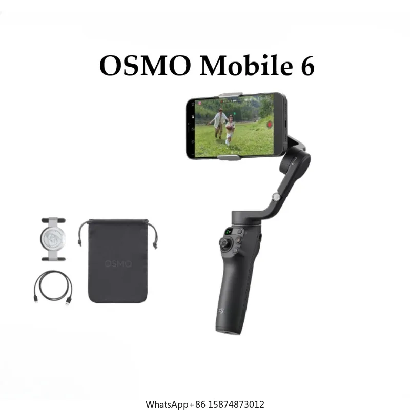 For DJ1Osmo Mobile6 Smartphone Gimbal Stabilizer 3-Axis Phone Gimbal Portable and Foldable Vlogging Stabilizer For YouTube TikTo