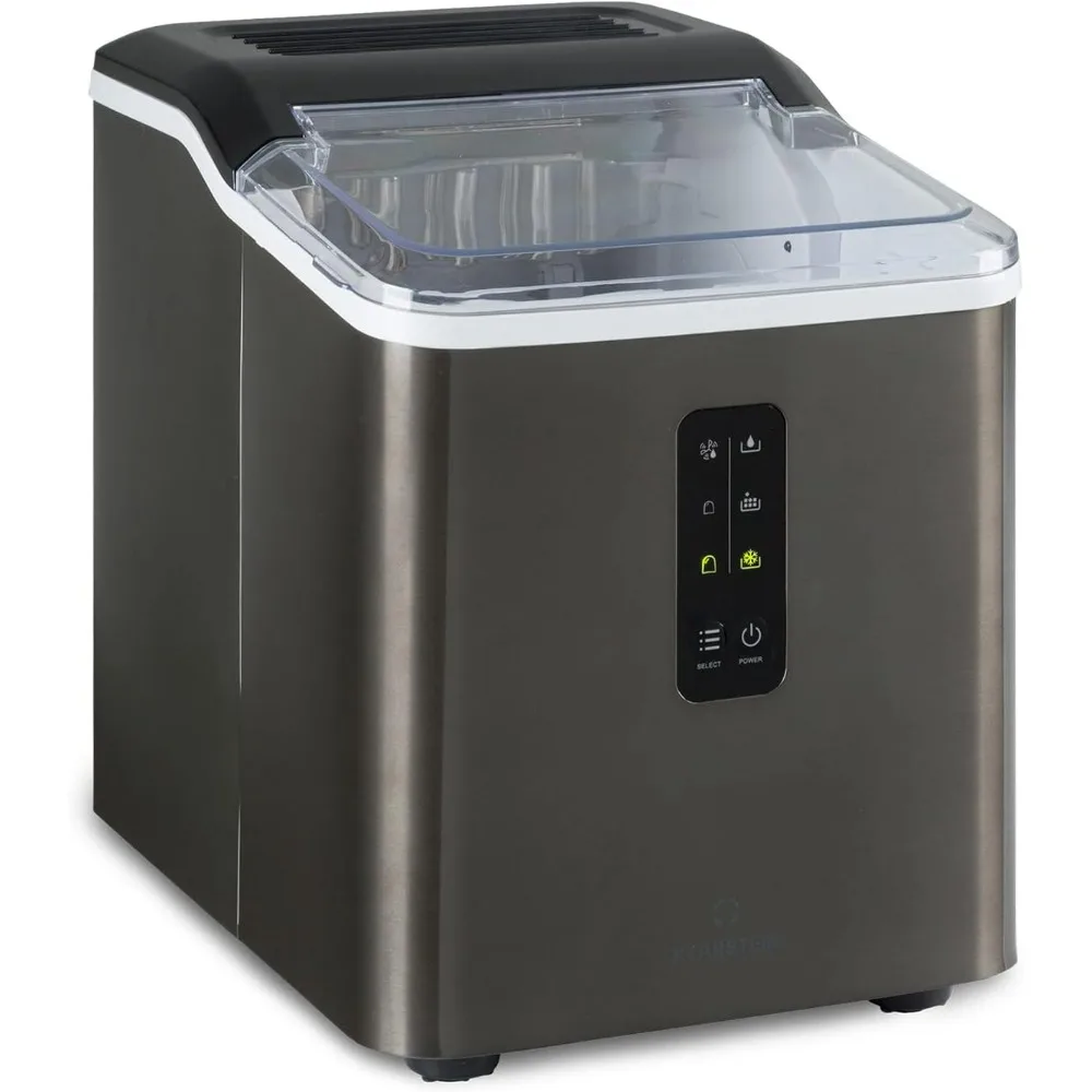 Klarstein Macchina Ghiaccio 1.5L, Macchina von Ghiaccio Professional, Fabbricatore Ghiaccio Secco Poodle a 12kg, Cubetti di Grand
