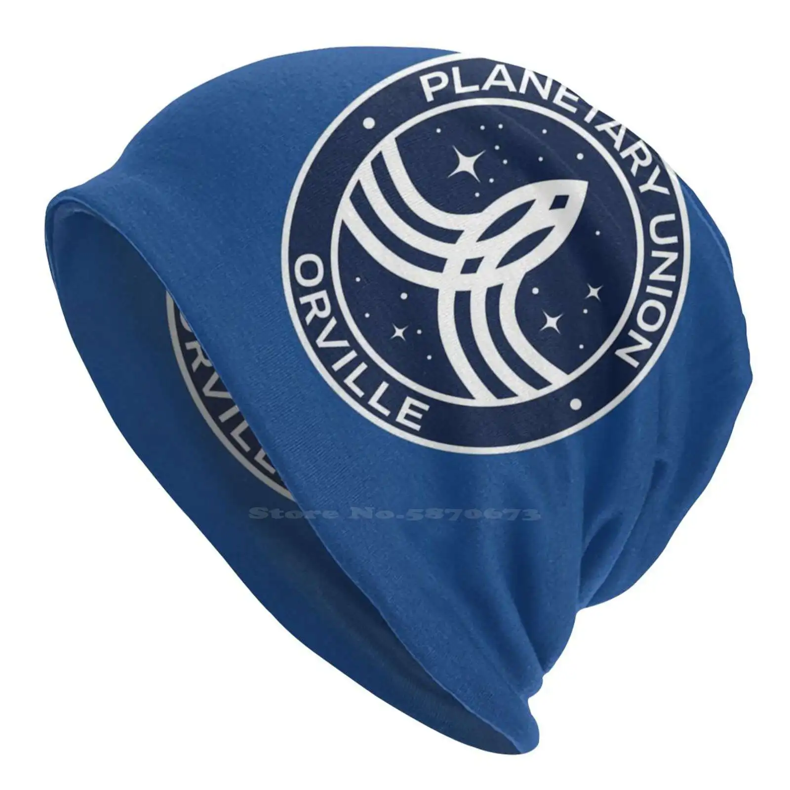 The Orville-Planetary Logo Knitted Hat Warm Beanie Outdoor Caps Geek Nerd Movie Video Game Film Series Mass Effect Andromeda Ai