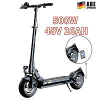 Adult Electric scooter JOYOR Y8-S 500W Motor 48V 26AH Large Battery 85KM Range 10 Inch tires 21km/h Max  Kick Folding E-Scooters