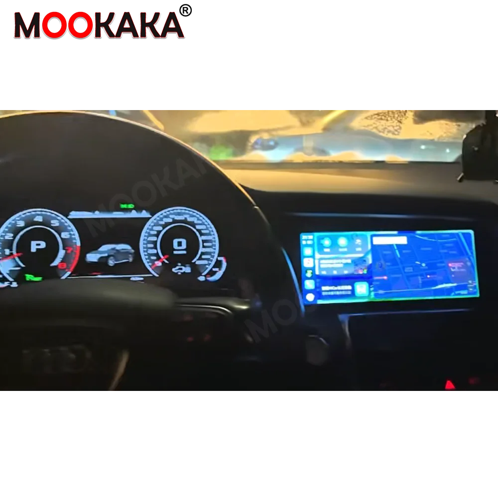 

Android 13 Car Stereo Multimedia Player For Audi Q7 2006-2015 Dual Screen Digital Cluster GPS Map Navigation Auto Radio Carplay