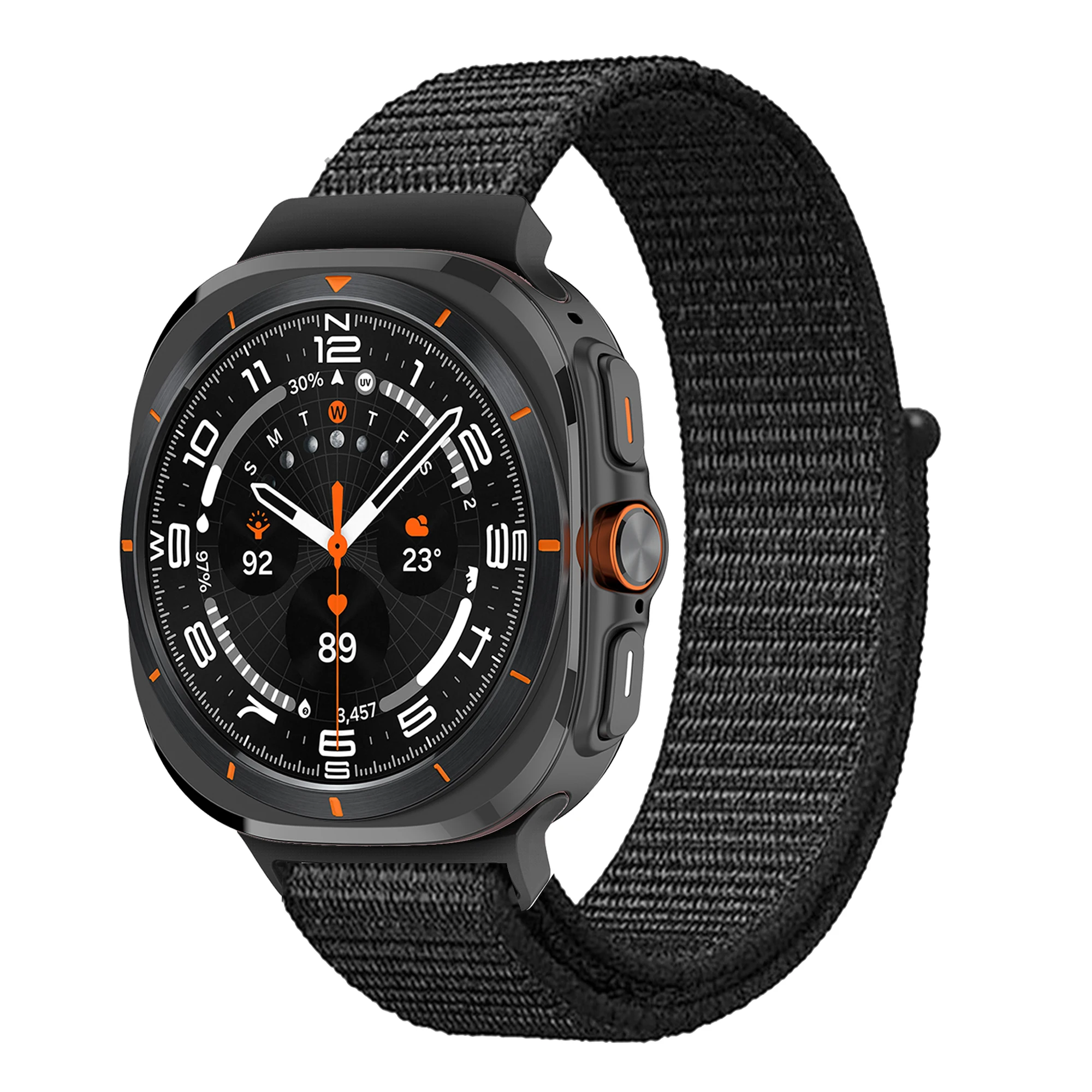 Nylon Loop Strap for Samsung Galaxy Watch Ultra 47mm Breathable Replaceable Wristband for Galaxy Watch Ultra Band Accessories