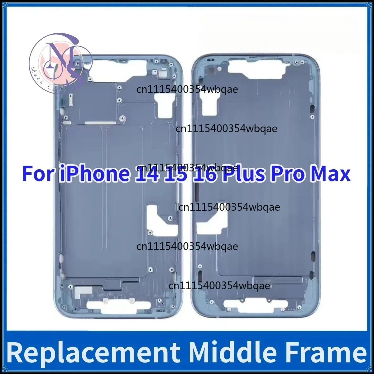 ZOCI-FOR-1Pcs Phone Middle Frame Housing Fit 14 15 16 Plus Pro Max Chassis Replacement Part