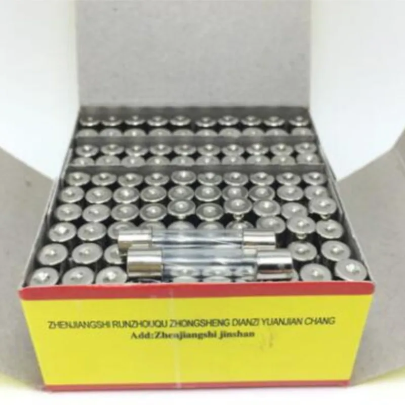 0.1A 0.2A 0.25A 0.5A 1A 2A 2.5A 3A 3.15A 4A 5A 6A 6.3A 7A 8A 10A 12A 15A 20A Fast Blow 5*20mm 250V Glass Fuse Tube x 100pcs