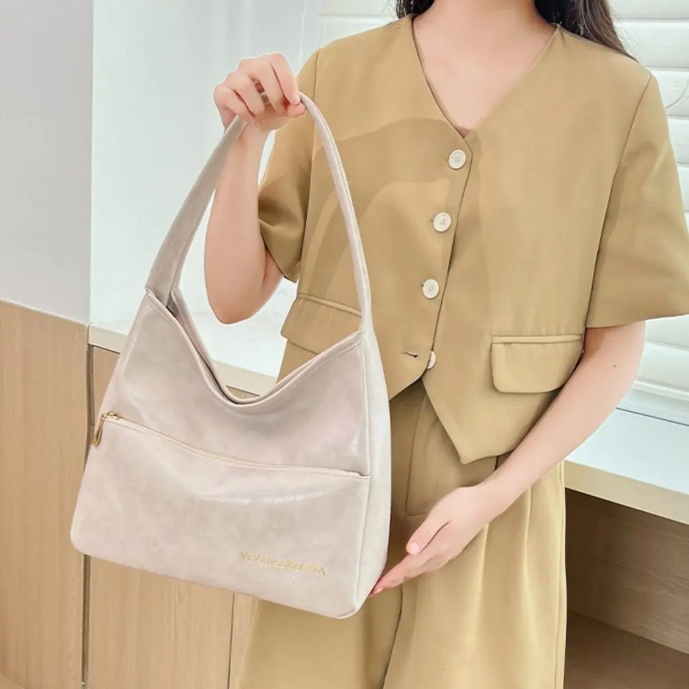 

PU Leather Women Crossbody Bags Large Capacity White Black Coffee Strap Armpit Bag Waterproof Korean Shoulder Bag Women Girls