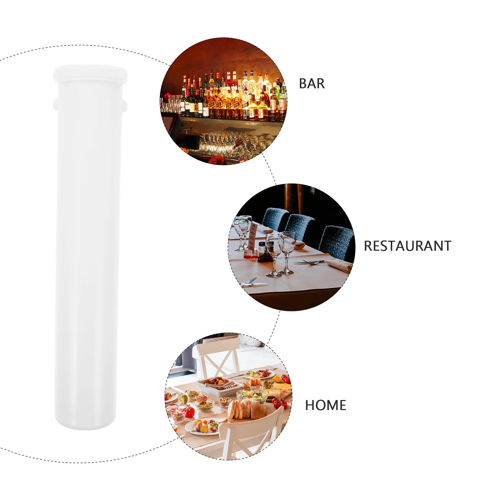 

1pc Column Box Thick Bar Wine Mixing Ice Storage Container Cover Sealing Cooling For Wine Reusable Easy Clean