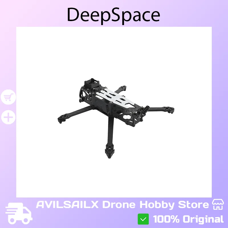 

Рама DeepSpace ROC 4 4" FPV, колесная база 180 мм, лучи 3,5 мм, легкий карбон, для дрона DJI O4 Pro Freestyle Long Range