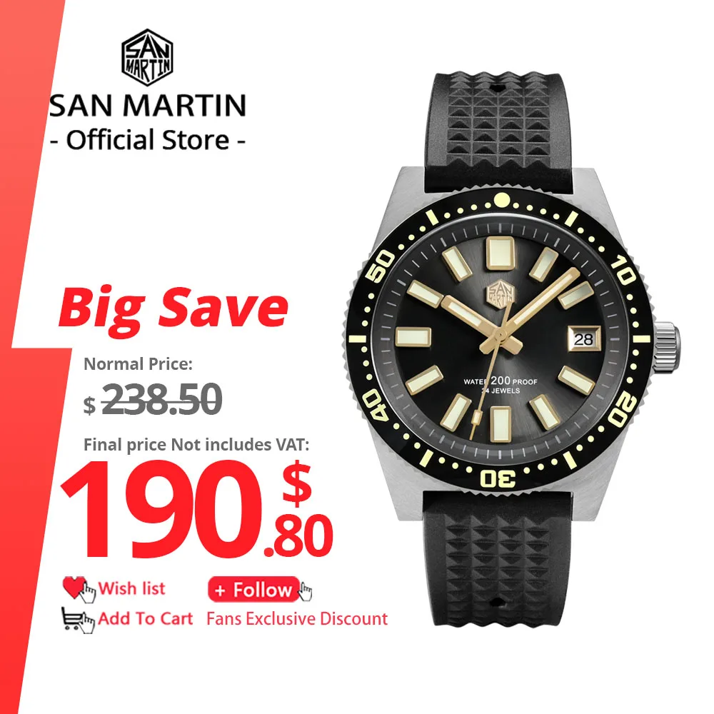 

San Martin 40 мм 62mas V3 дайверские часы для мужчин Kanagawa Surfing циферблат NH35 автоматический механический 20 бар полностью светящийся резиновый ремешок
