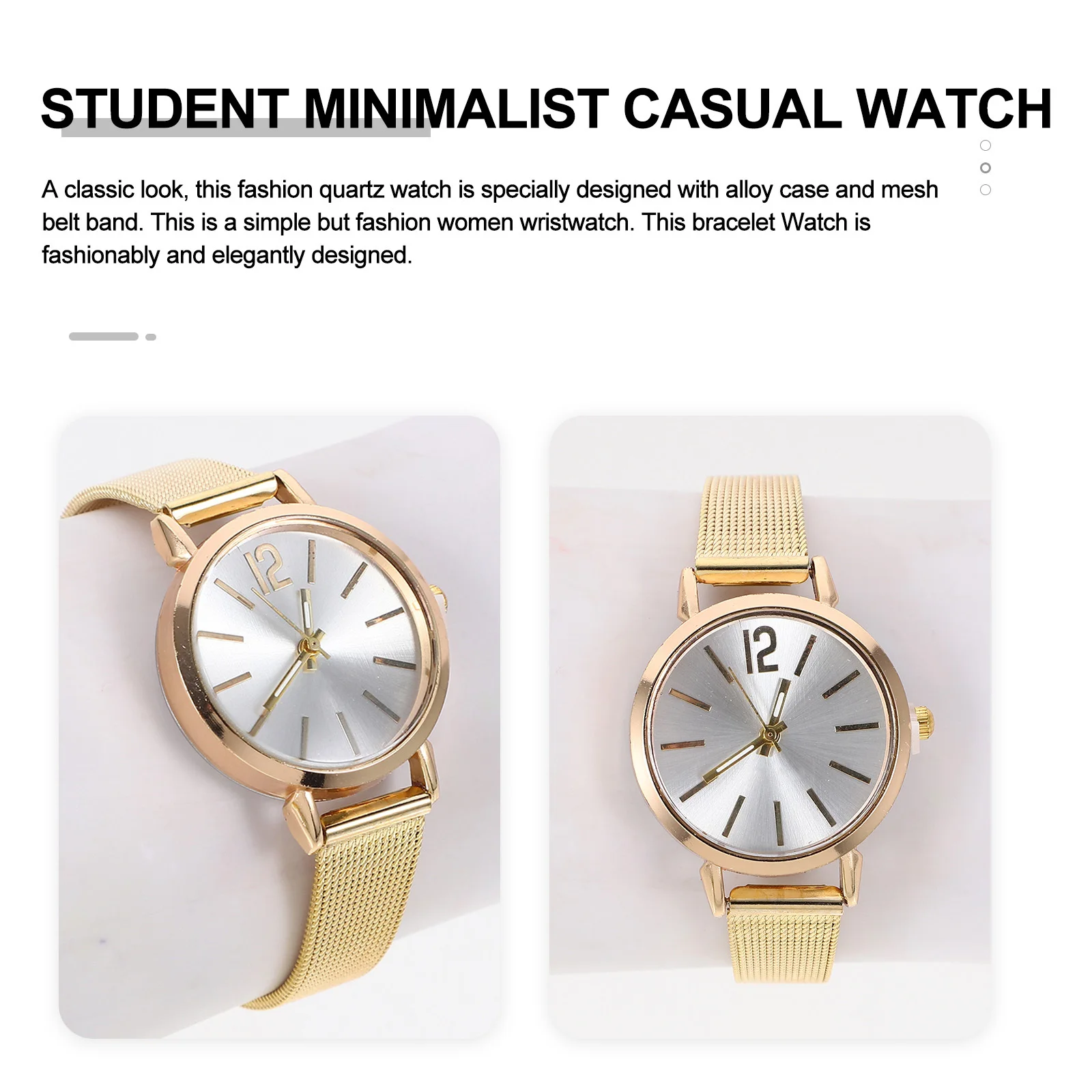쿼츠 우아한 패션 시계 여성용 쿼츠 시계 메쉬 벨트 선물용 여성 시계