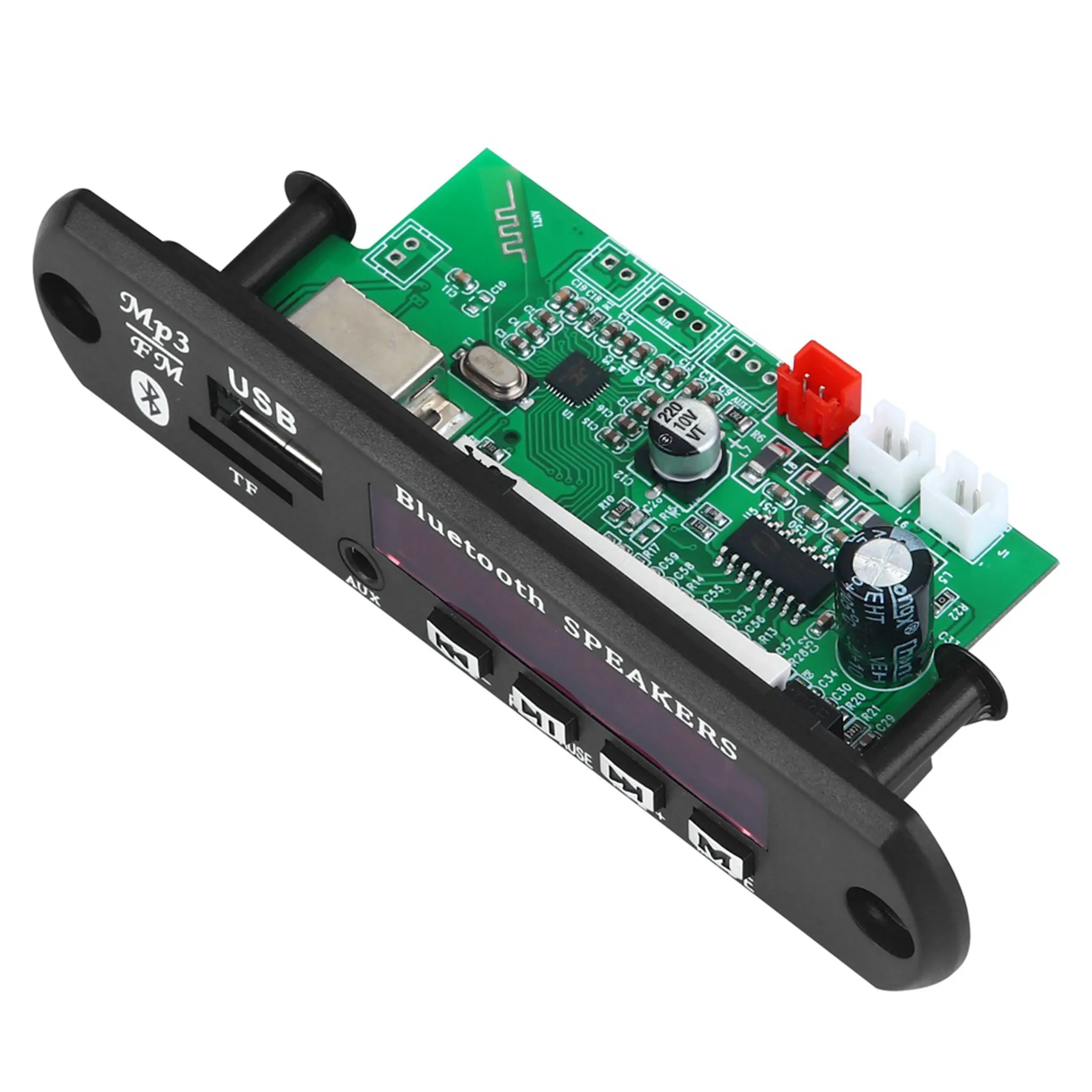 B50B-2Pcs 2X15W مكبر للصوت MP3 فك مجلس 12 فولت بلوتوث 5.0 30 واط سيارة راديو FM وحدة دعم TF USB AUX #4