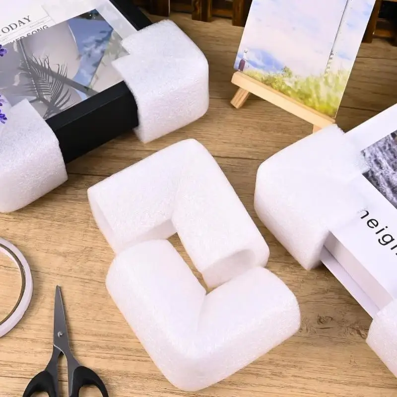 20Pcs U Shaped EPE Corner Protector Shockproof For Photo Frame Furniture Protection