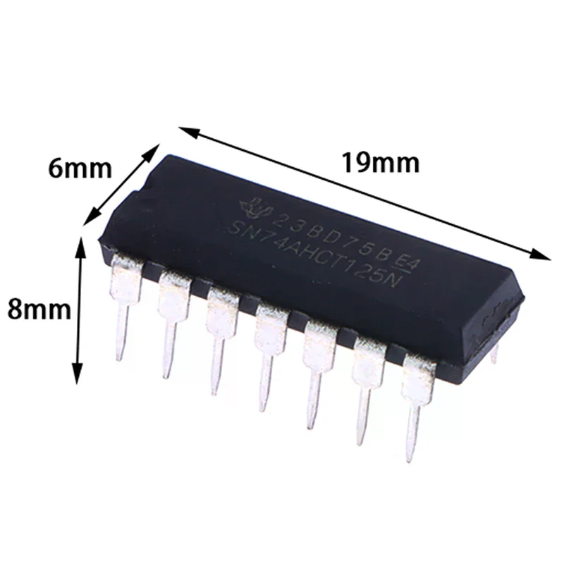 /TPz/SN74AHCT125N 74AHCT125 74AHCT125N In-line DIP-14 Logic Chip 5pcs/lot