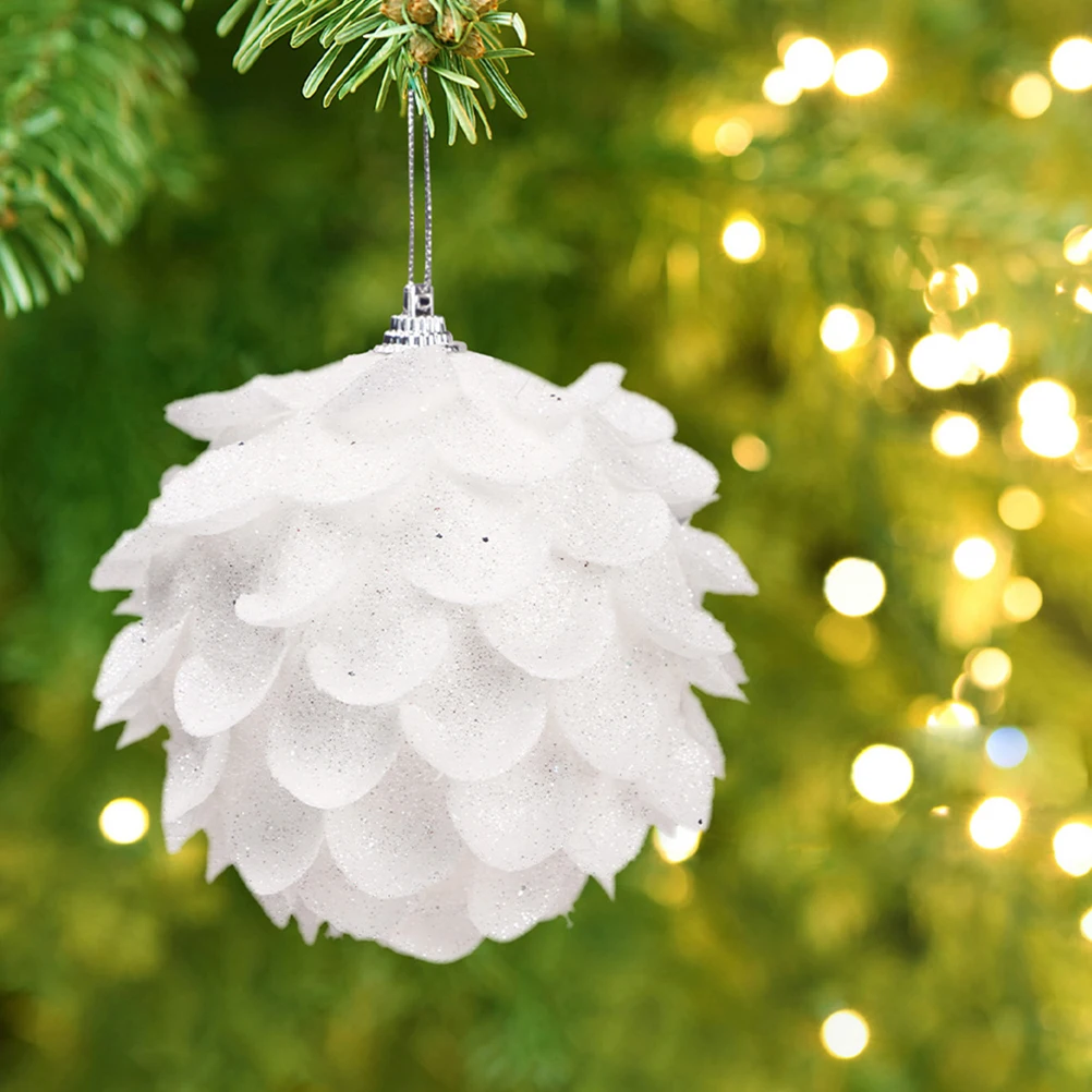 

3Pcs Christmas Tree Ornaments Hanging Balls Festive Decor Pendants for Home Office Hotel Bar Xmas New Year Celebration