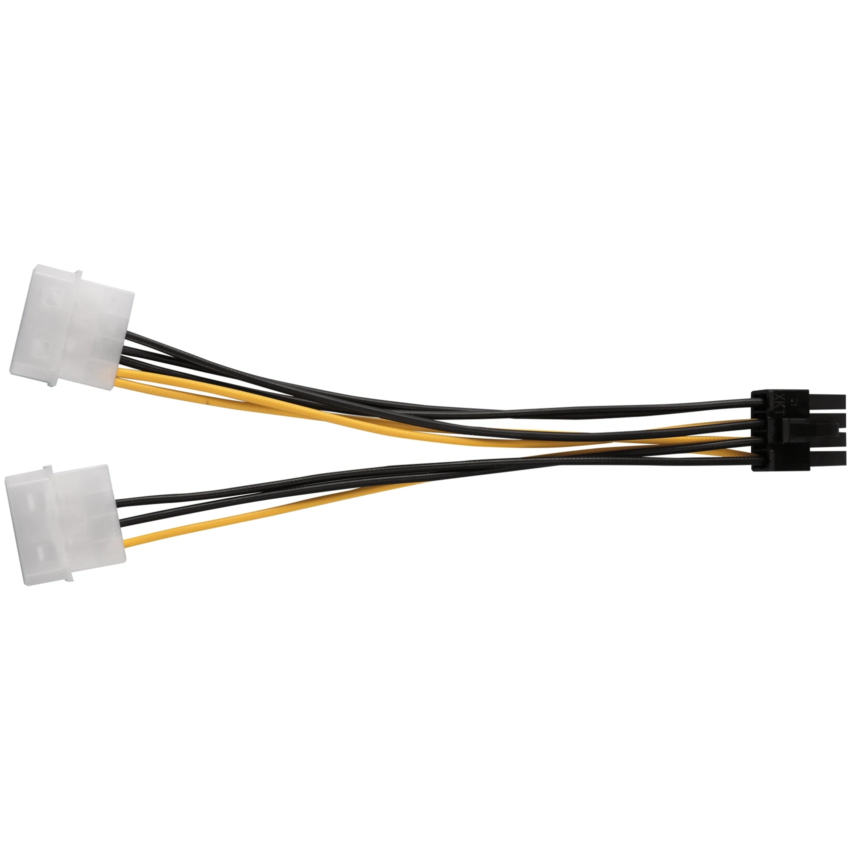 

10PCS 2 Molex 4 Pin to 8-Pin PCI Express Video Card Pci-E ATX PSU Power Converter Cable-Molex to Pcie 8 Pin Adapter Cord