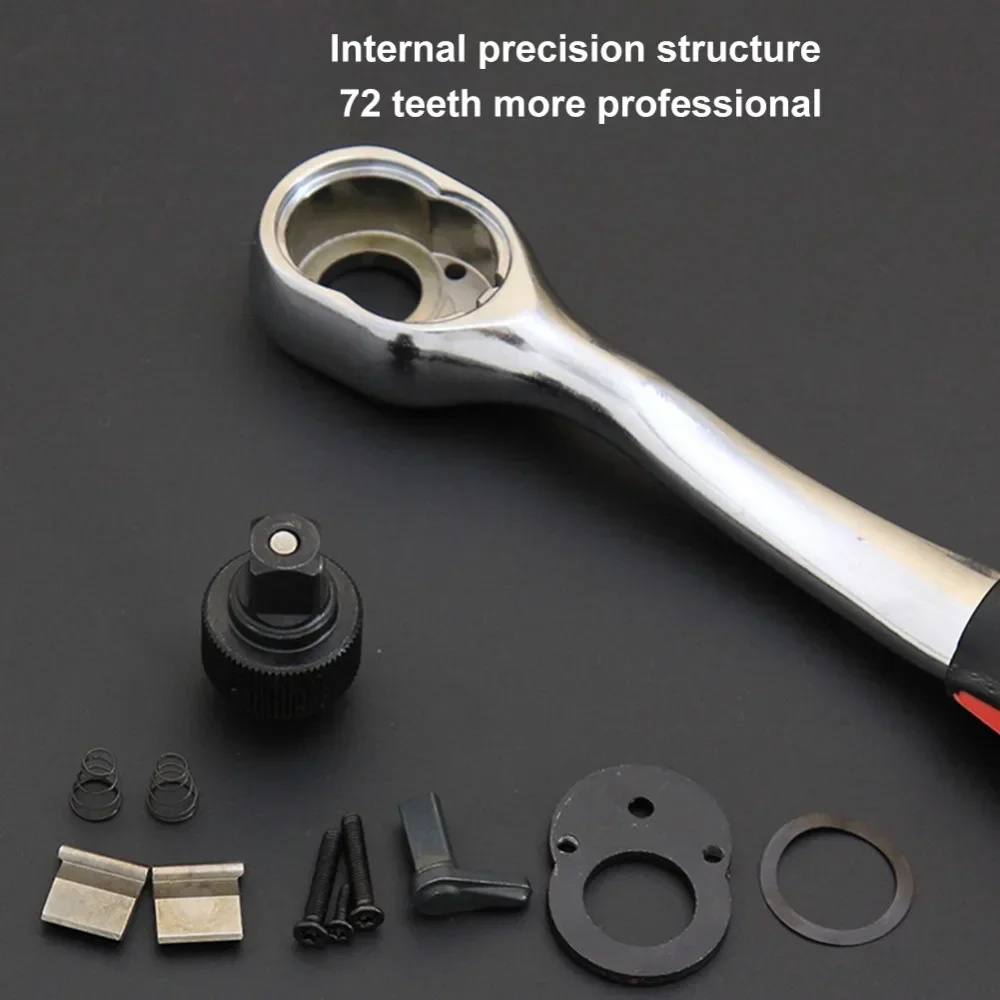 1/4 3/8 1/2 Zoll Ratschenschlüssel 24-Zahn-Antrieb Ratschen-Steckschlüssel-Werkzeug Multifunktions-DIY-Handwerkzeug Ratschengriffschlüssel