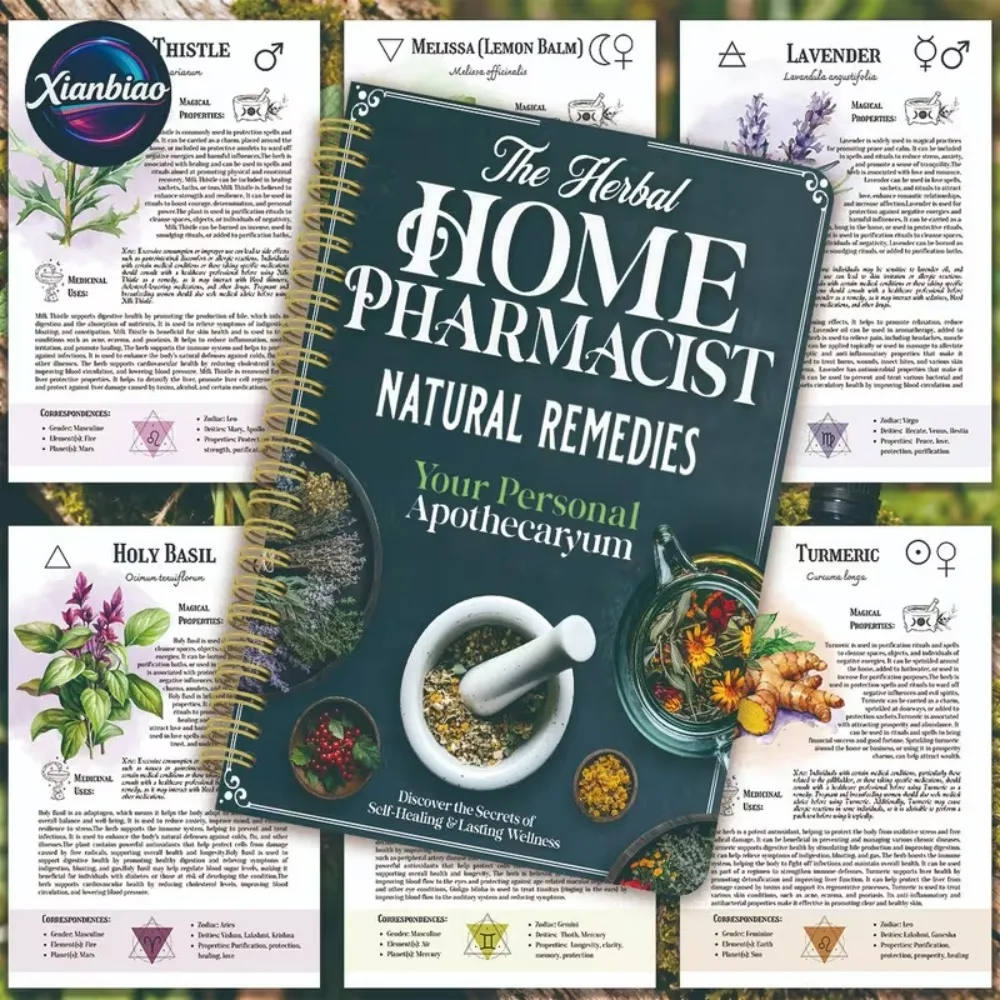 The Herbal Home Pharmacist: Natural Remedies Book, Your Personal Apothecaryum, Self-Healing Wellness Guide for Holistic Health
