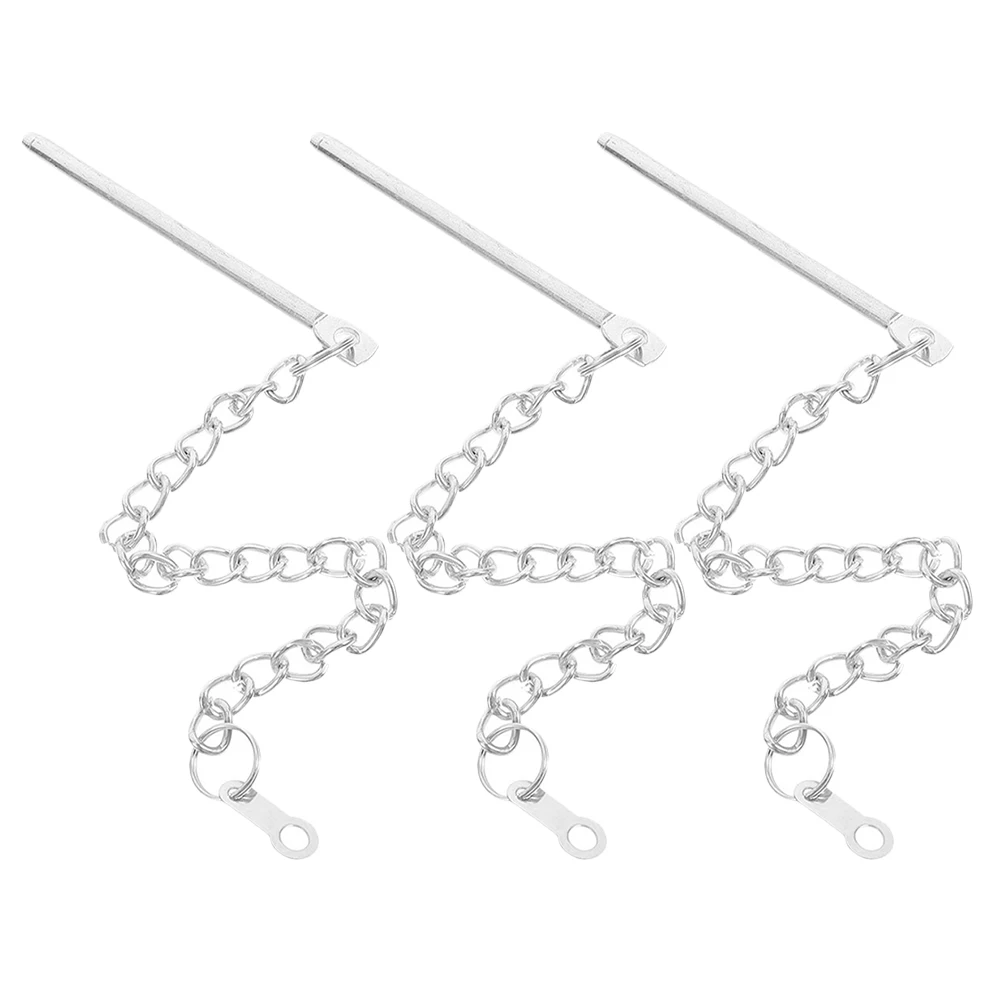 

3Pcs Patio Umbrella Pin Chain: Heavy Duty Steel Fixing Accessories for Garden Terraces - Outdoor Umbrella Stability Enhancer