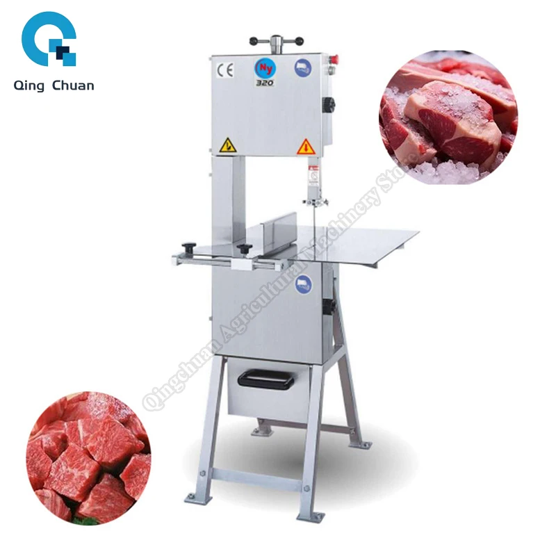 Ice and Frozen Meat Bone Cutting Machine Commercial 28m/s Large Frozen Meat Bone Ice Beef Mutton Pork Ribs Frozen Pork Trotters