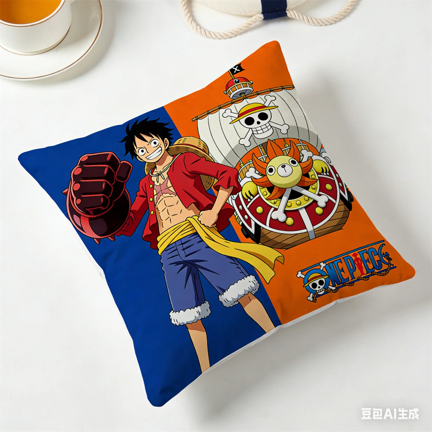 Einteiliger Kissenbezug, dekorativer Kissenbezug mit Anime-Fan-Favoriten-Charakter-Aufdruck für Schlafzimmer, Wohnzimmer und Anime-Enthusiasten