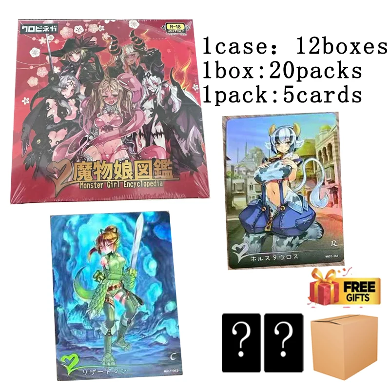 Cartes à collectionner Monster Girl, paquet de 5 pièces, jeu de cartes Anime à collectionner, papier Premium, Collection TCG