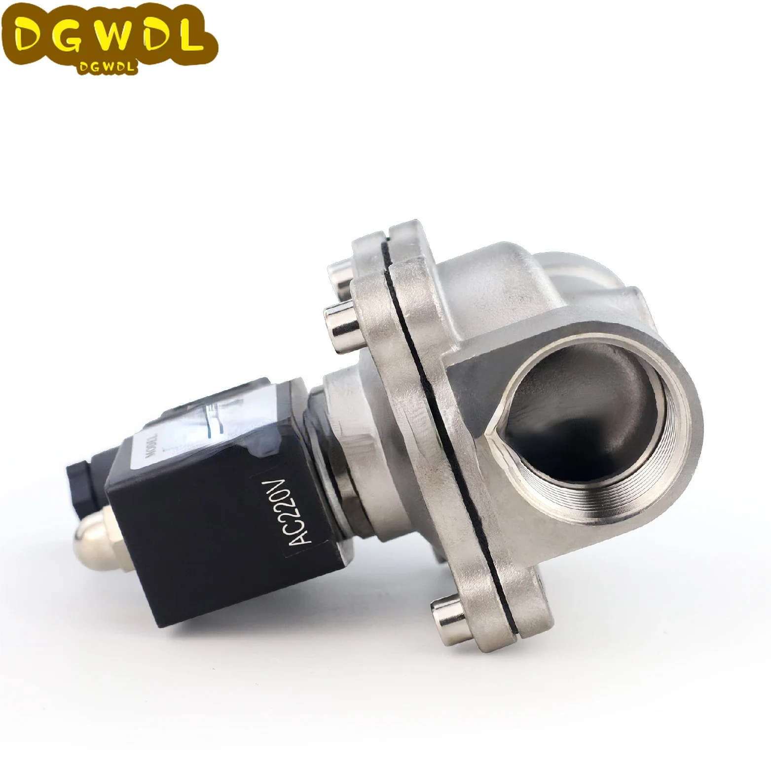 

1/2" 3/4" 1" Stainless Steel Normally Closed Electric Solenoid Valve Water DN15 DN20 With IP65 DIN Coil AC 220V/DC 24V 12V