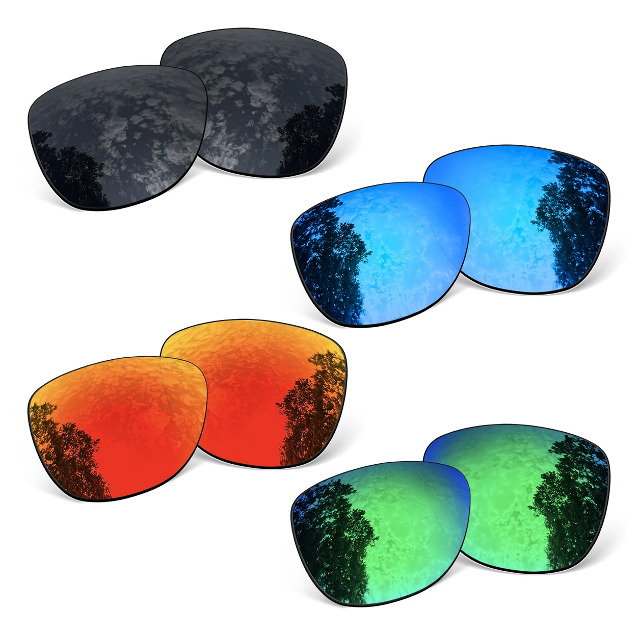 

Upgrade Lenses for Oakley Frogskins 24-307 Sunglasses 100% UV Protection Multiple Color Options