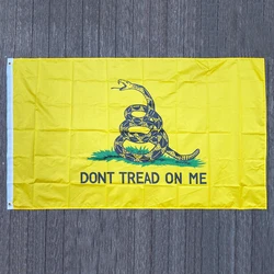 xvggdg 3x5 Feet Durable polyester printing Gadsden flag snake