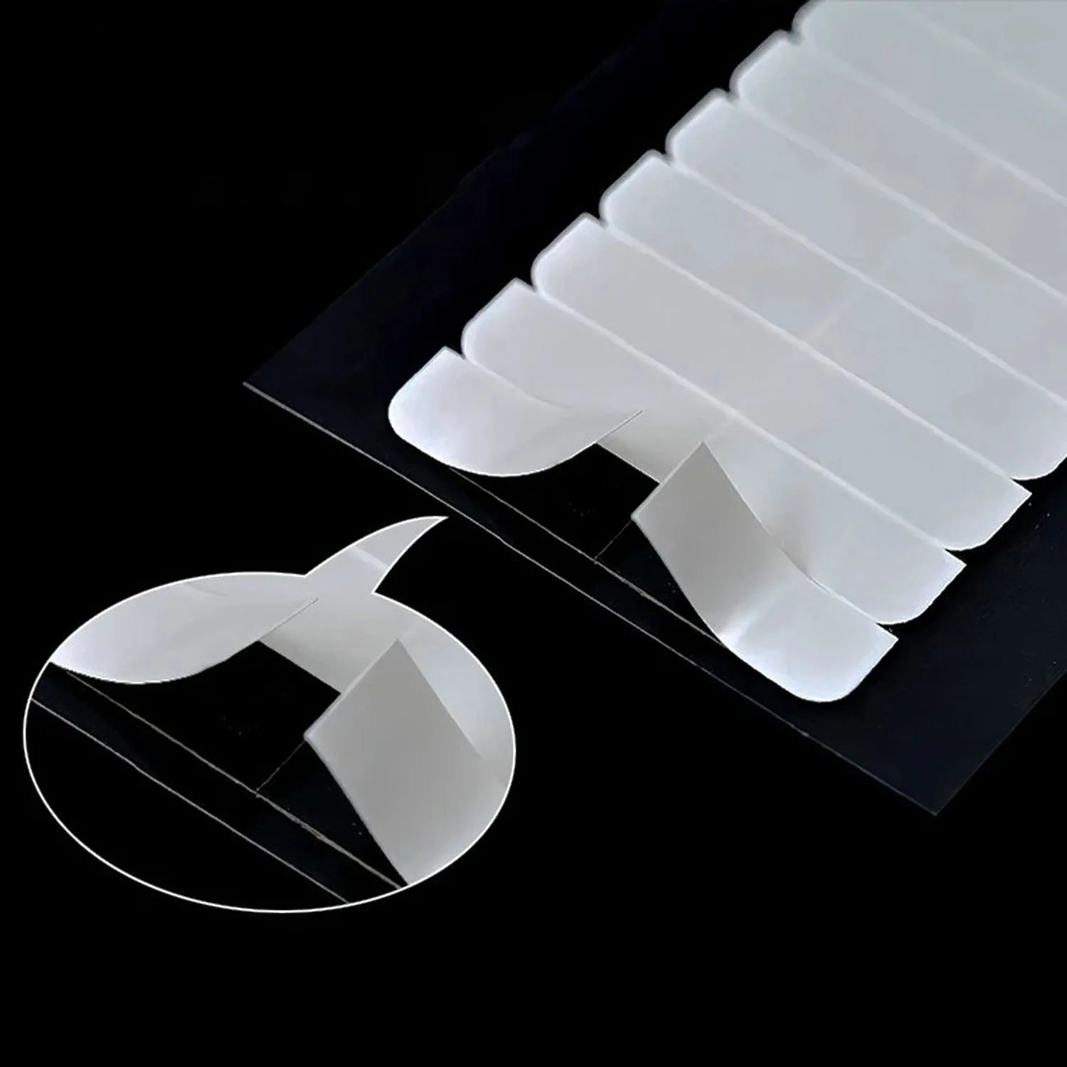 

120 tabs/lots 10 sheets 0.8cm*4cm No shine white adhesive tape waterproof tape for tape hair extension