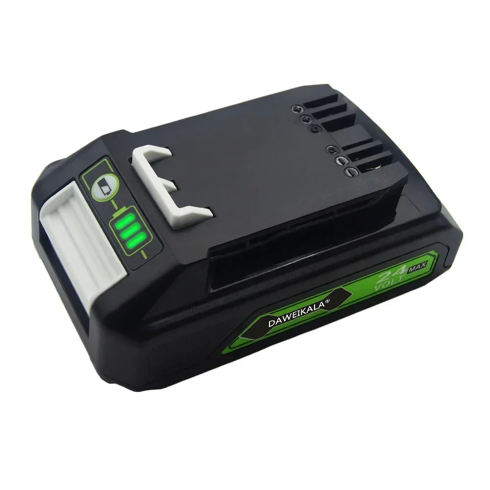 2025 24V 3.0Ah Lithium-ion Replacement Battery G24B2 for Greenworks ALL devices of 24V tools 29842 29852 BAG708 29322 21342