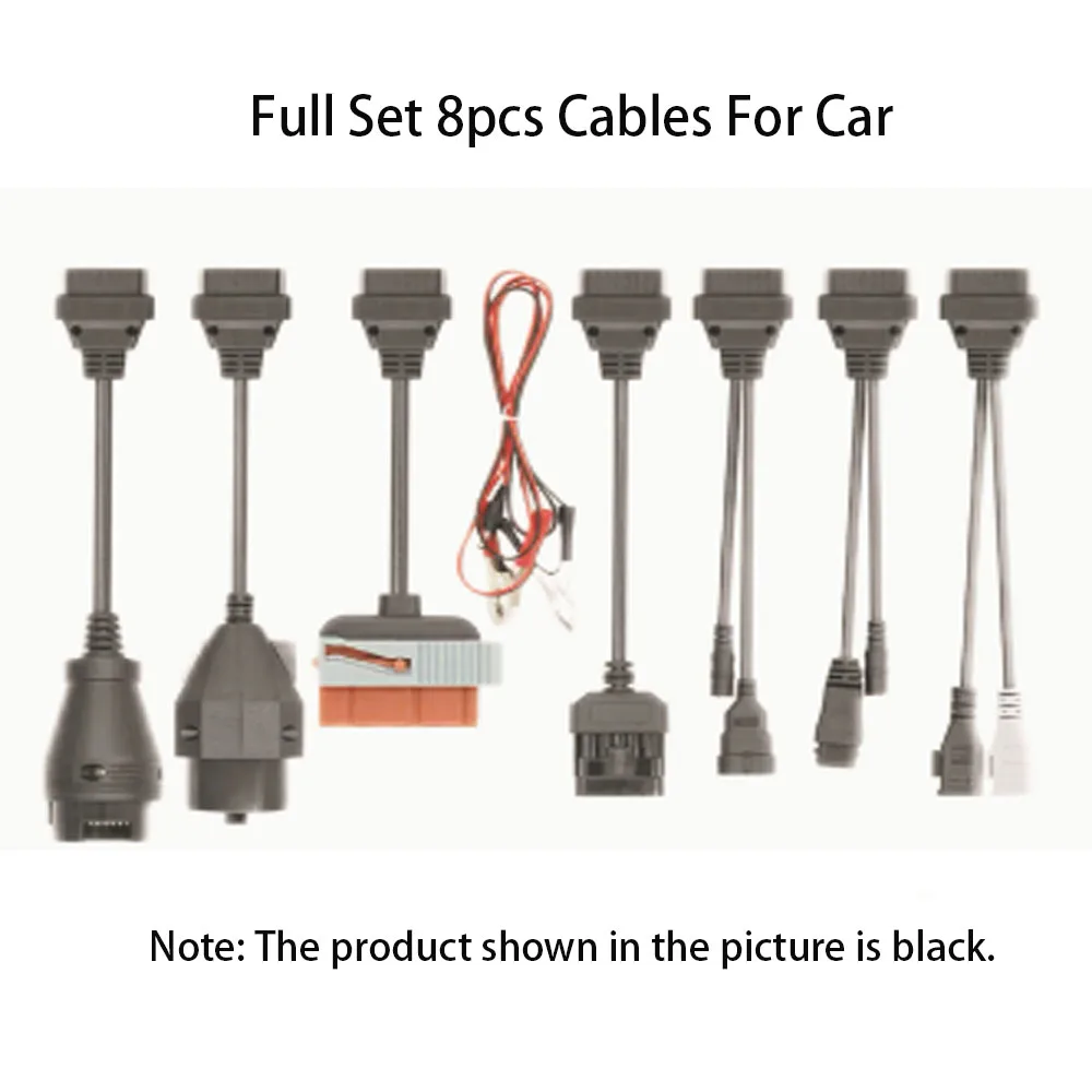 8 in 1 Car Cable Set, OBD2 Adapter Cable Compatible with For D-S1-50-E T-C-S Pro, Multi-function Auto Diagnostic Connecting Wire