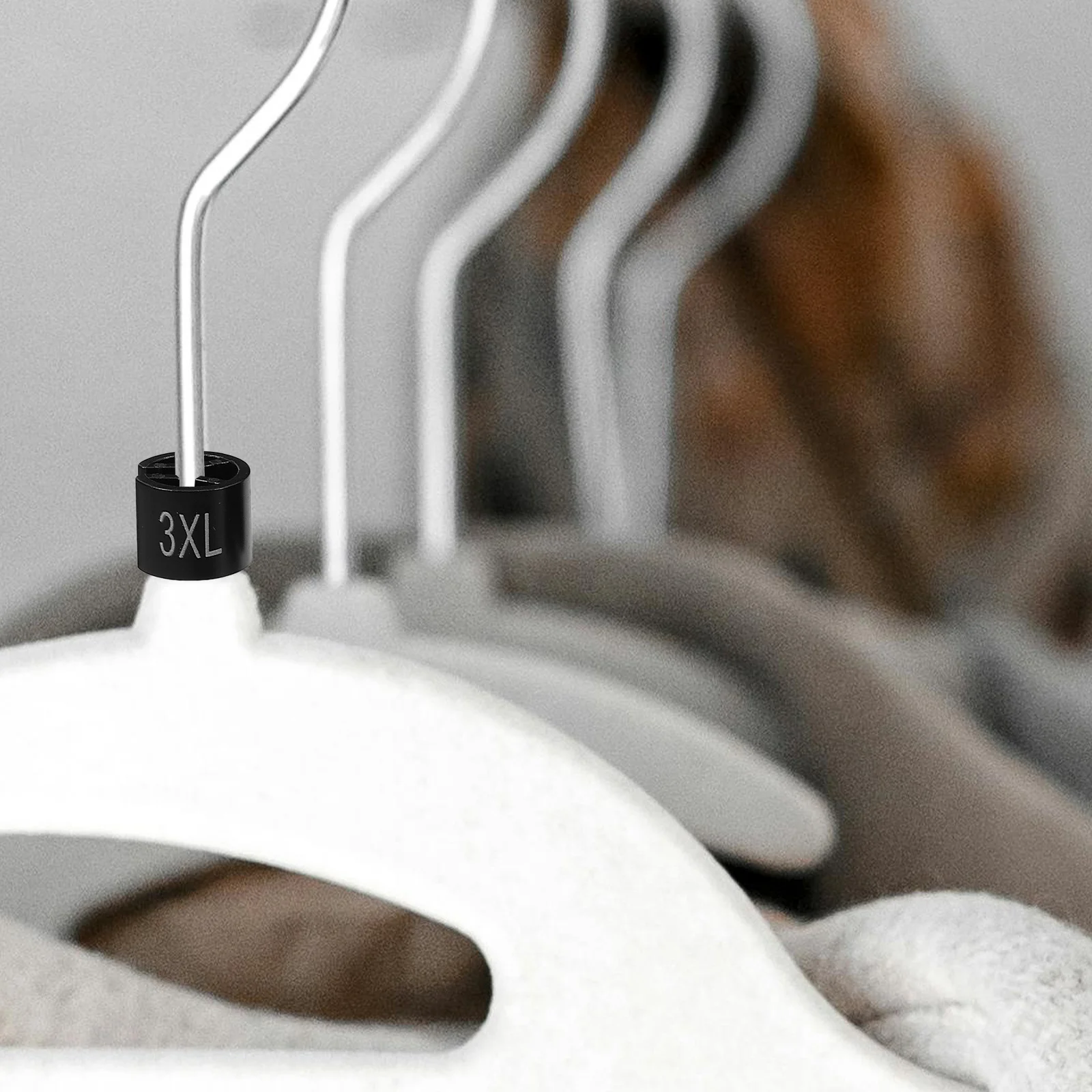 

400pcs Hanger Size Markers Plastic Colored Sale Tags For Clothes Hanger Pants Rack Shoe Rack Garment Label Clips Assortment Kit