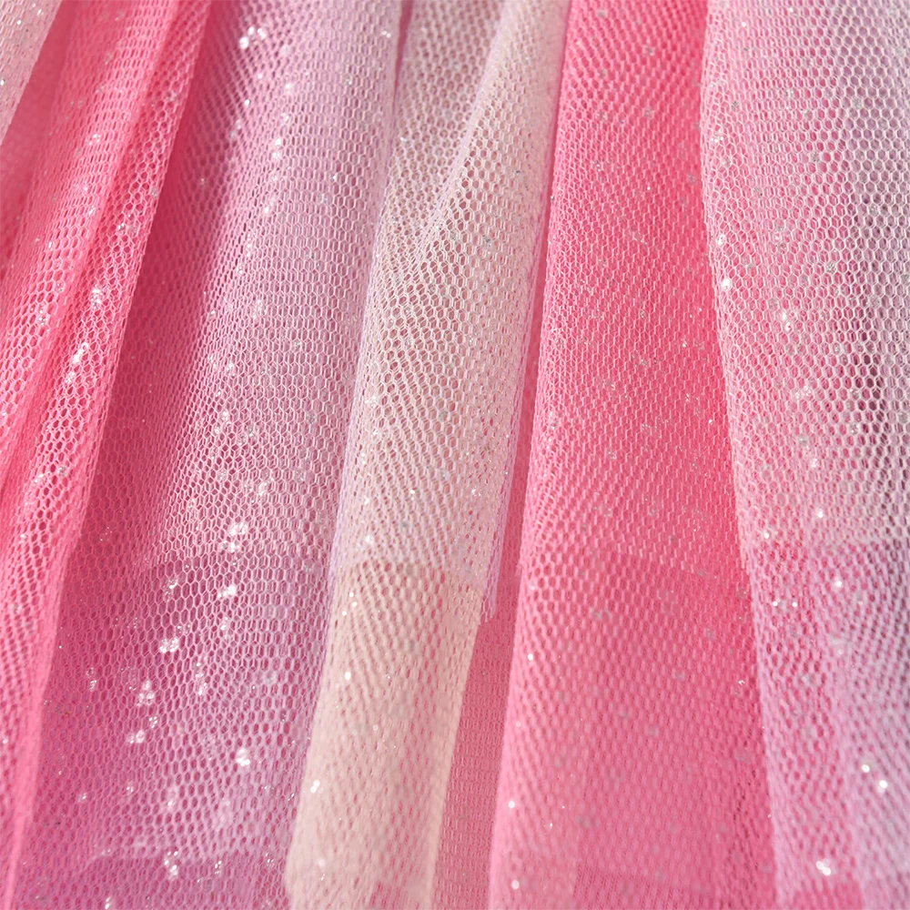 Kleinkinder Kinder Baumwolle Lässige Marineblaue Leggings mit glitzernden Sternenmuster Mesh Tüll Tutu Röcke Fake 2-teilige Kinder Prinzessin Hose – Detail 11