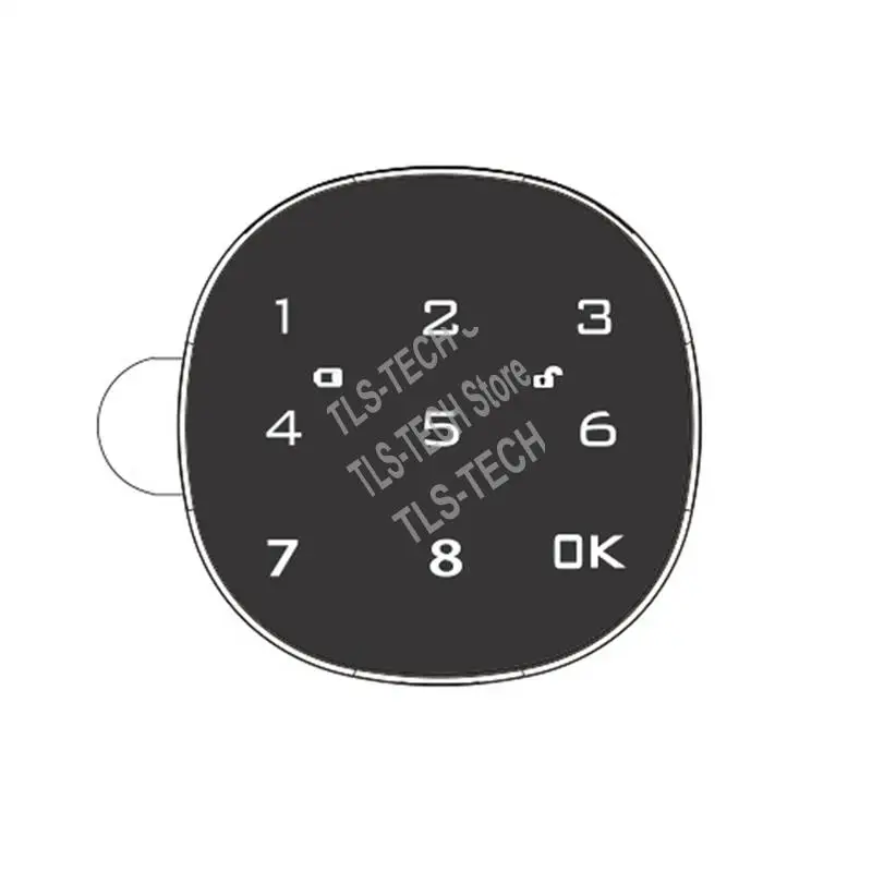 

Digital Electronic Smart Mailbox Lock Touch Screen Lock File Iron Steel Desk Cabinet Door Password Keypad Lock Easy To Use 20MM-