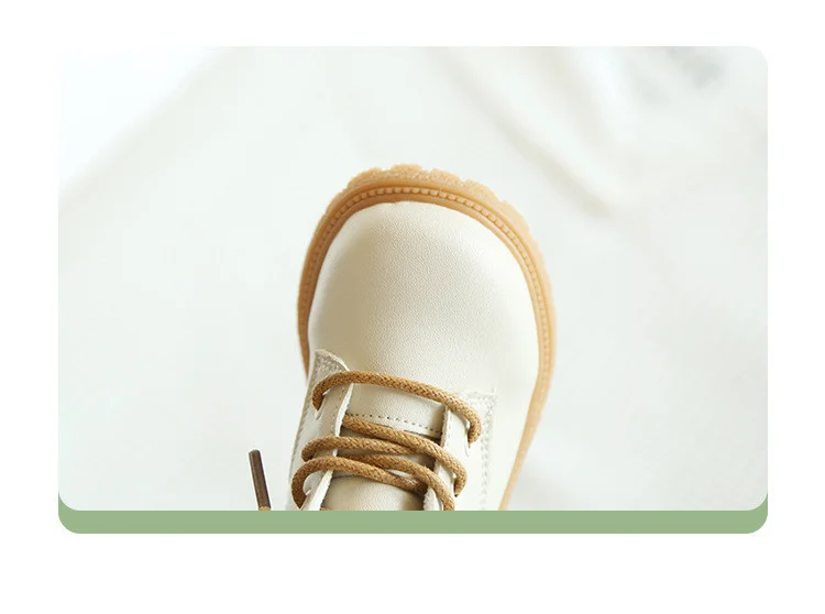 Neue Frühling/Herbst Baby Stiefel Leder Britischen Stil Jungen Mode Stiefel Gummi Sohle Zip Seite Kleinkind Mädchen Stiefeletten 15-25 – Detail 2