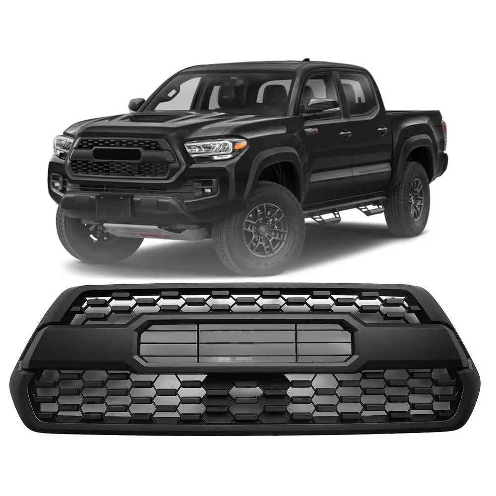 Auto Front air intake grille For Toyota 2016-2022 Tacoma SR SR5 TRD Front Bumper Grille Hood Grill Mat Car Refit Accessories