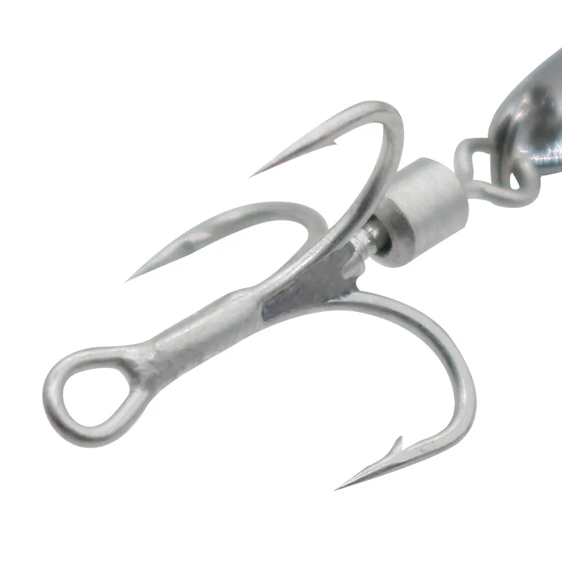 Angelgerät Zubehör Locken High Speed Rotation Laut Löffel Harten Köder DIY Qualität Drillinge Spinn Texas Rig Ozean Spinner – Detail 4