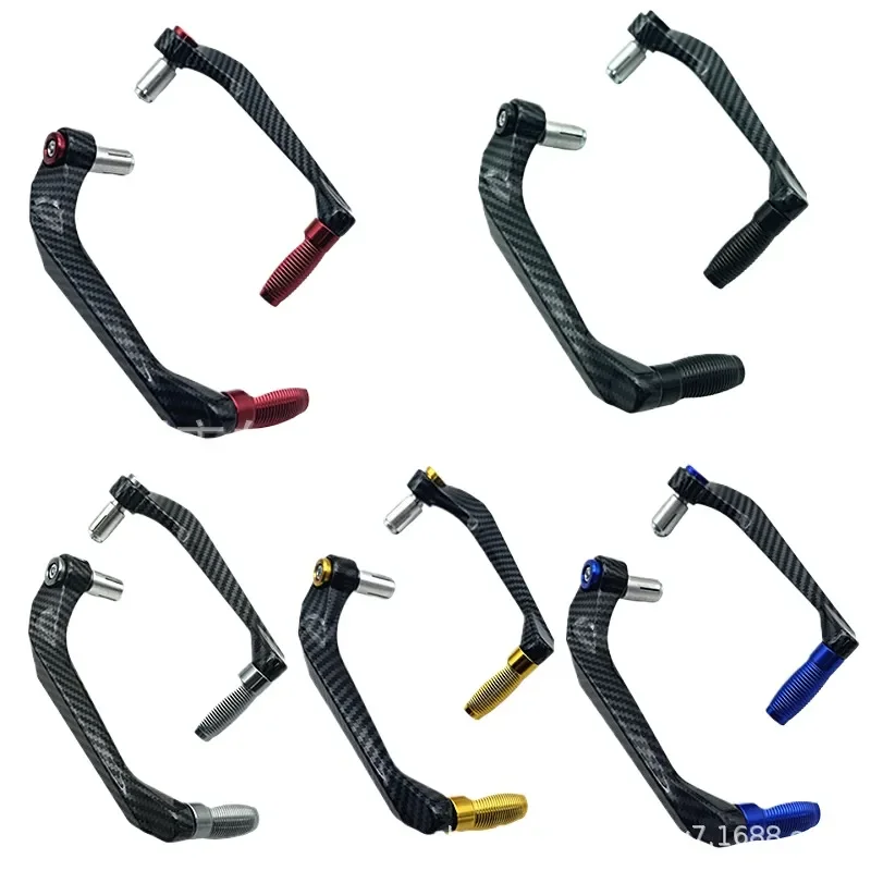 Motorcycle Brake Clutch Lever Guards Anti Drop Hand Protector Carbon Fiber Style Handlebar Crash Bar Compatible with CFMOTO