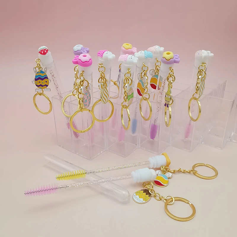 الغبار واقية لاش ماسكارا عصا فرشاة أنبوب قابلة لإعادة الاستخدام أرنب رمش فرشاة أنبوب رمش فرشاة قضيب لتمديد رمش