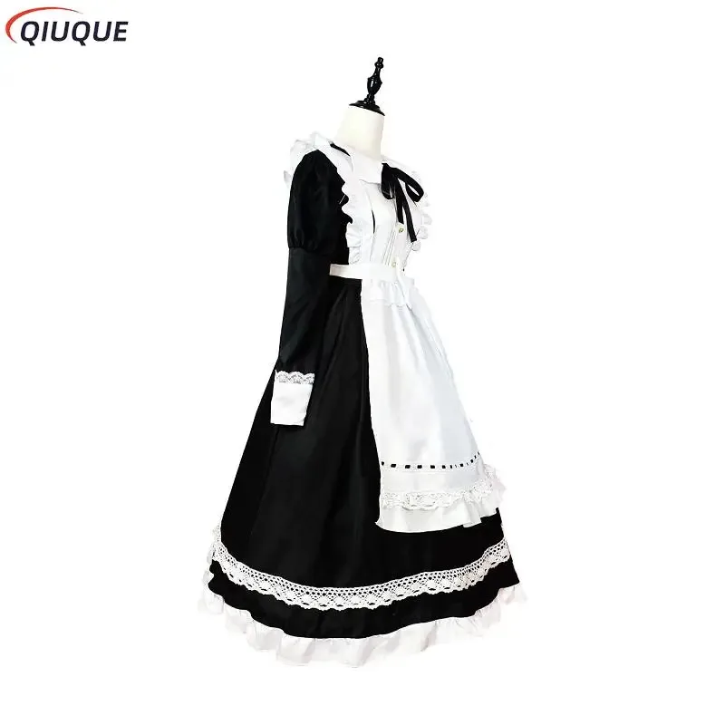 Donne nero bianco cameriera vestito grembiule ragazze Lolita abiti da uomo Cafe costume cosplay costume cacama s-5xl