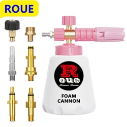 1L Snow Foam Gun Pressure Washer Brass Core Foam Gun Adjustable Nozzle 1/4 Inch Male Dispenser for Karcher Bosch Lavor