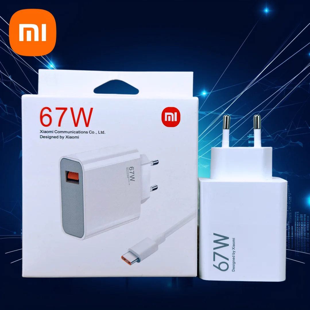 Original Xiaomi X6 Charger Turbo Fast Charge 67W EU Adapter For Mi 14 Civi 3 13T Poco F5 X5 Pro Redmi Note 13 12 Phone